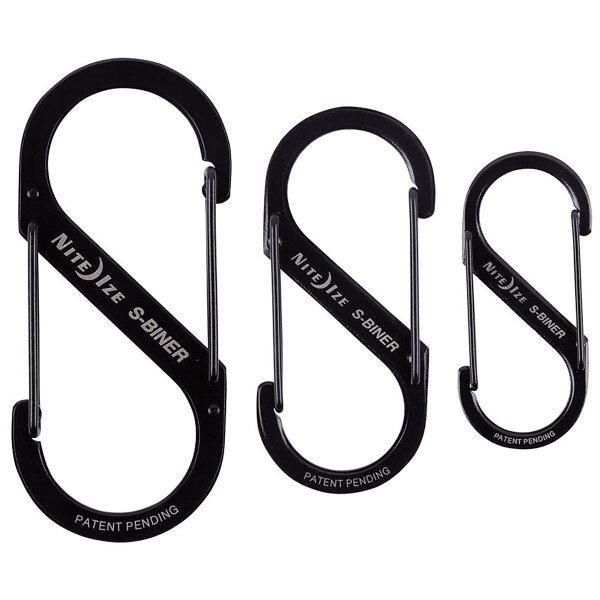 Nite Ize S-Biner Dual Carabiner, schwarz in Gr. 2, 3 und 4 für 10, 25 und 75lb