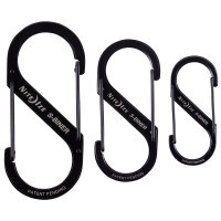 Nite Ize S-Biner Dual Carabiner, schwarz in Gr. 2, 3 und...