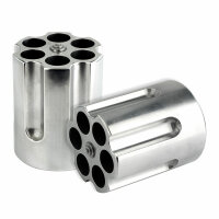 Caliber Revolver-Zylinder Pen Holder, stilvoller Stiftehalter aus Aluminumguss