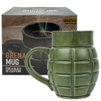 Caliber Gourmet Tasse, Becher, Bierkrug in Handgranaten-Optik, Keramik, 650 ml