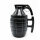 Caliber Gourmet Keramik-Tasse in Handgranaten-Optik mit Deckel, schwarz, 250 ml