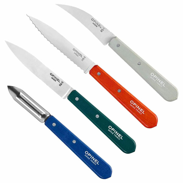 Opinel Essentiels Küchenmesser-Set, DU CUISINIER, 4-teilig, No112-113-114-115