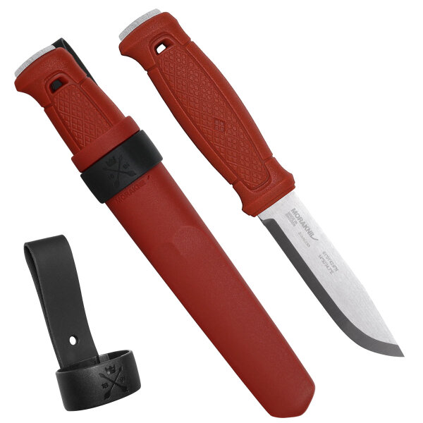 Morakniv Garberg in der Dala Red Edition mit Polymerscheide und Lederschlaufe