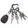 Nite Ize Pawprint Locker Schlüsselhalter, Edelstahl Karabiner mit 4 MicroLocks