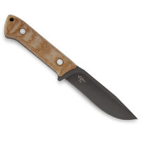 Buck Compadre Camp Knife mit 5160 Spring Steel, Micarta Griff und Lederscheide