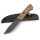 Buck Compadre Camp Knife mit 5160 Spring Steel, Micarta Griff und Lederscheide