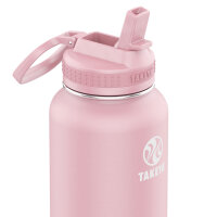 Takeya Actives Strohhalm-Trinkflasche aus Edelstahl,...