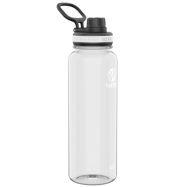 Takeya Tritan Spout Trinkflasche aus BPA-freiem Tritan-Kunststoff, 1,2L, clear