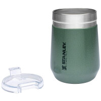 Stanley Go Everyday Tumbler, Trinkbecher mit Deckel, 290 ml, hammerschlag grün