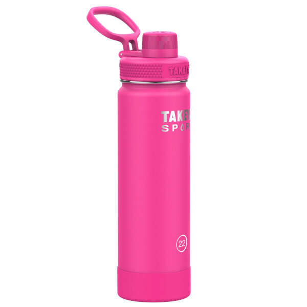 TAKEYA Sport Spout Copper isolierte Edelstahlflasche, 22oz / 650ml, Pink Sweep