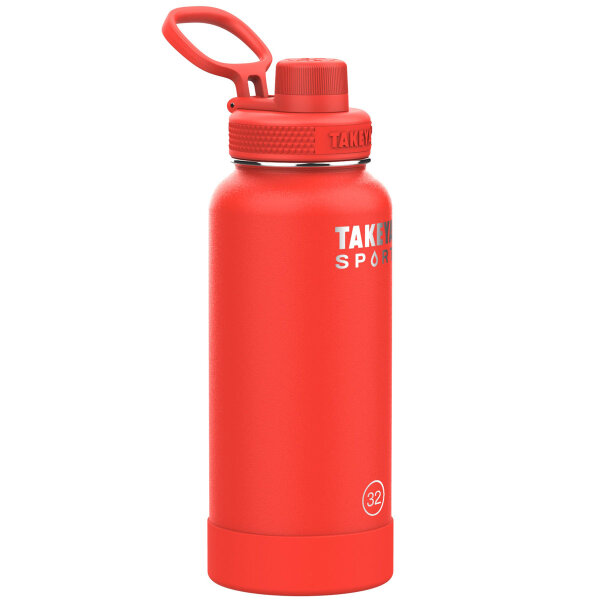 TAKEYA Sport Copper 3-fach isolierte Edelstahlflasche, 32oz / 950ml, Pro Fire