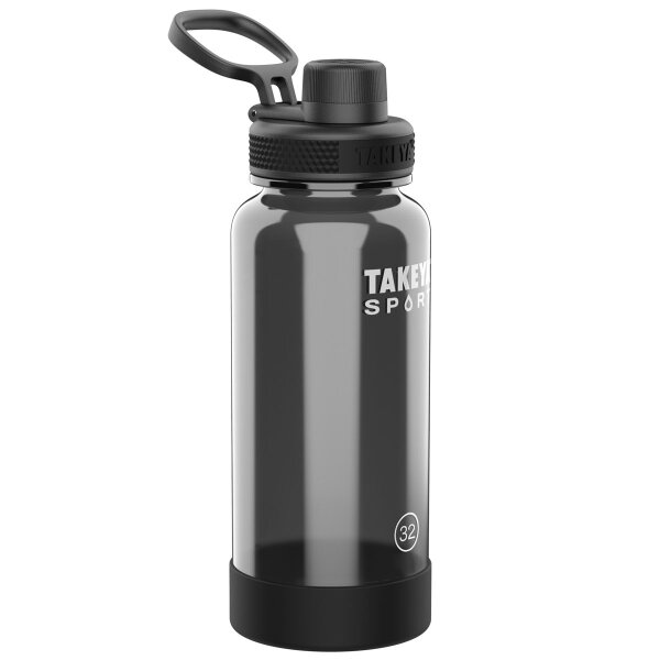 Takeya Sport Trinkflasche aus BPA-freiem Kunststoff, 950ml, Grand Slam Black