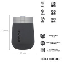 Stanley Go Everyday Tumbler, Trinkbecher mit Deckel, 290 ml, charcoal