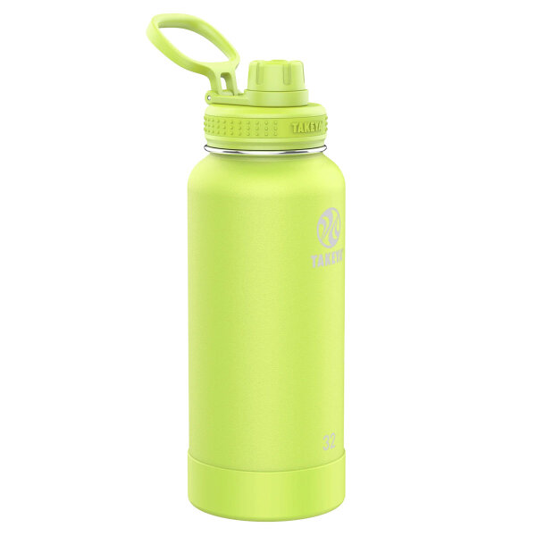 Takeya Actives Trinkflasche aus Edelstahl, vakuum-isoliert, 950ml, Citron Green