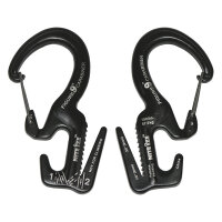 Nite Ize Figure 9 Carabiner Rope Tightener Large mit 67,5 kg Tragkraft, schwarz