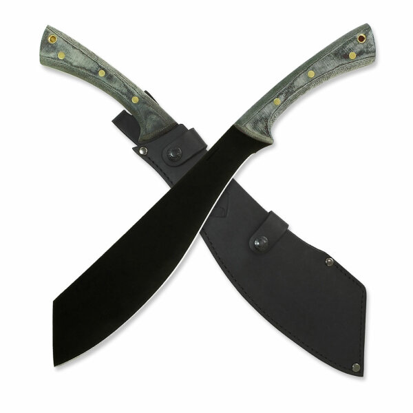 Condor Warlock Machete 19,5" beschichtete Carbobstahl-Klinge Gürtel-Lederscheide