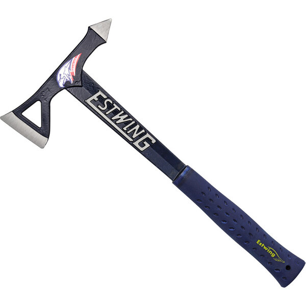 Estwing Black Eagle Tomahawk mit Anti-Schock-Griff und Nylonscheide, blau