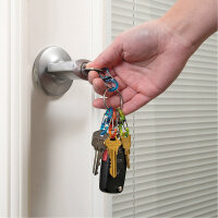 Nite Ize KeyRing Locker Edelstahlring mit 5 farbigen S-Biner Karabiner