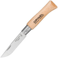 Opinel No 4 Taschenmesser mit 5,1 cm INOX Edelstahlklinge...