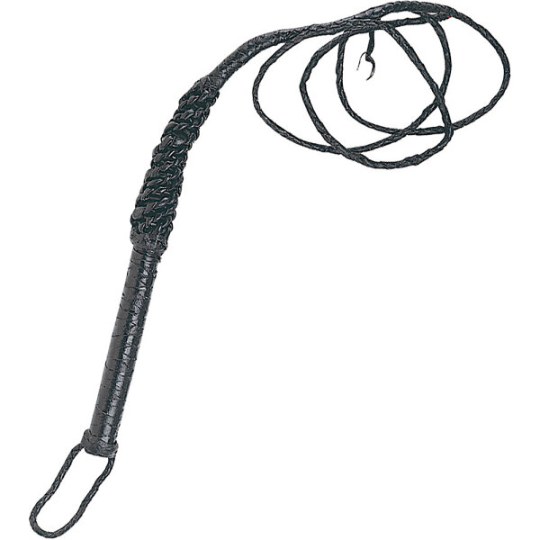 SZCO Authentic Bull Whip Peitsche Lederpeitsche, 240 cm mit Handschlaufe