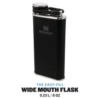 Stanley Classic EASY-FILL WWide Mouth Flask, 18/8, 230 ml (8 oz), mattschwarz