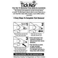 Tick Key Tick Removal Device sicherer Zeckenentferner...