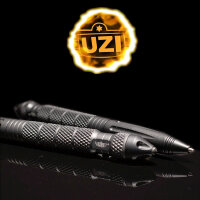 UZI Tactical Pen aus rostfreiem Aluminium mit Glasbrecher und Kugelschreiber, GM