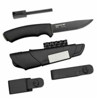 Morakniv Bushcraft Survival Black mit Feuerstarter,...