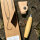 Morakniv Wood Carving Hook Knife 164 Left, Schälmesser mit Lederschutz, M-13386