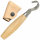 Morakniv Wood Carving Hook Knife 162 Double Edge Messer mit Lederschutz, M-13388