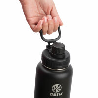 Takeya Actives Trinkflasche aus 18/8 Edelstahl, vakuum-isoliert, 950ml, onyx