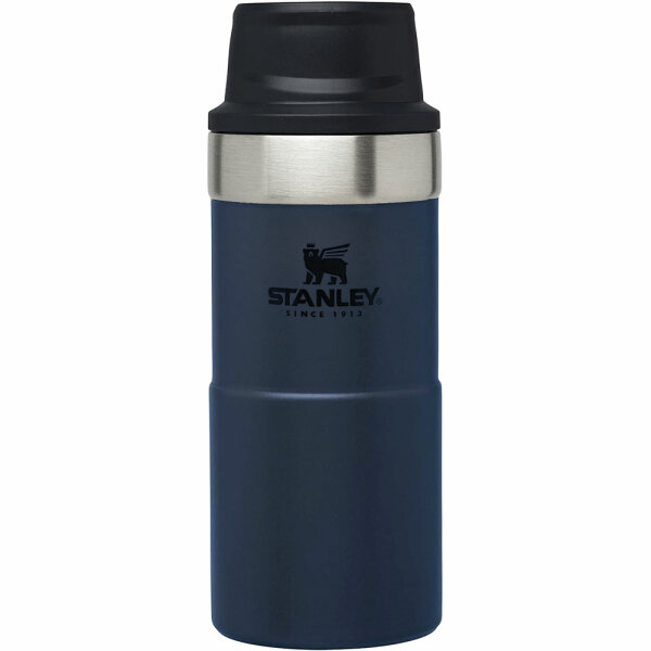 Stanley Trigger-Action Travel Mug, 18/8 Edelstahl, 12oz (350 ml), dunkelblau