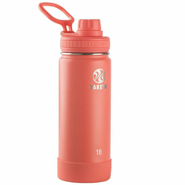 Takeya Actives Trinkflasche aus 18/8 Edelstahl, vakuum-isoliert, 530ml, coral