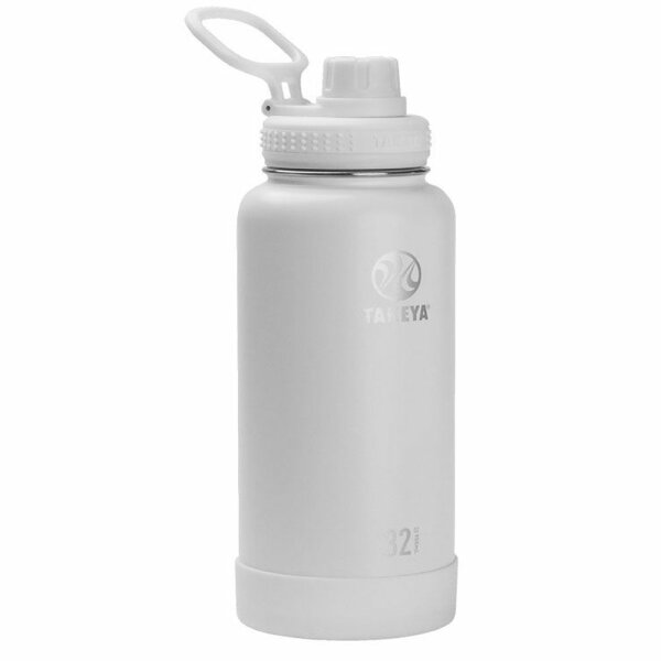 Takeya Actives Trinkflasche aus 18/8 Edelstahl, vakuum-isoliert, 950ml, arctic