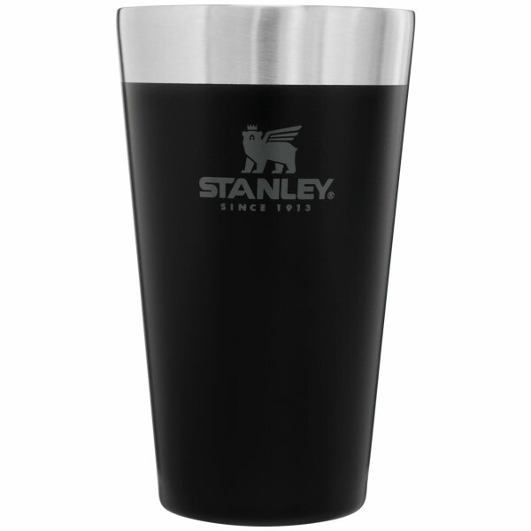 Stanley Adventures Vakuum Beer Pint Trinkbecher 0,47L (16oz), Edelstahl, schwarz