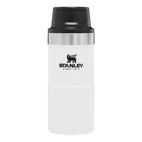 Stanley Trigger-Action Travel Mug, 18/8 Edelstahl, 12oz (350 ml), polar white