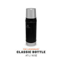 Stanley Classic Legendary Vaccum Bottle, 470 ml, 18/8 Edelstahl, mattschwarz