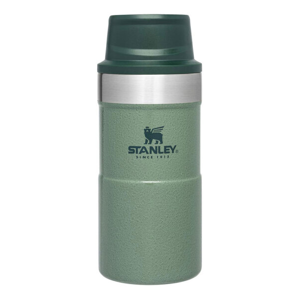 Stanley Classic Trigger-Action Travel Mug, 250 ml, Hammerschlag grün