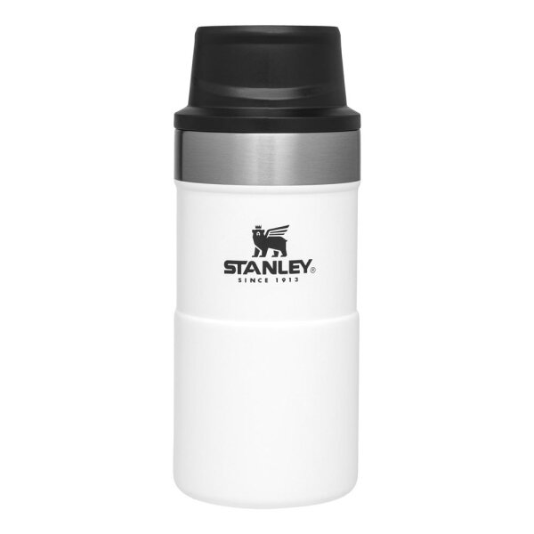 Stanley Classic Trigger-Action Travel Mug, 250 ml, 18/8 Edelstahl, polarweiß