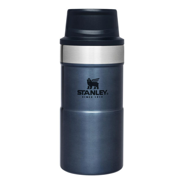 Stanley ClassicTrigger-Action Travel Mug, 250 ml, 18/8 Edelstahl, Nightfall-Blue