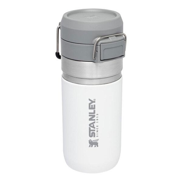 Stanley Go Quick Flip Water Bottle, Wasserflasche, 470 ml, vakuumisoliert, weiß