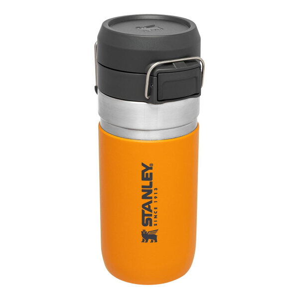 Stanley Go Quick Flip Water Bottle, Flasche mit 470 ml, vakuumisoliert, saffron