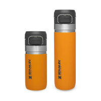 Stanley Go Quick Flip Water Bottle, Flasche mit 470 ml, vakuumisoliert, saffron