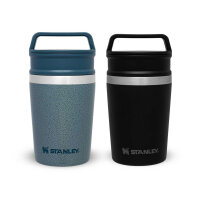 Stanley Shortstack Travel Mug mit Griff, 18/8 Edelstahl, 236 ml, Hammertone Ice