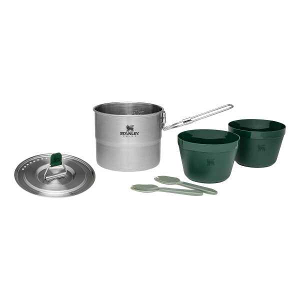 Stanley Adventure Koch-Set für 2 Personen, 6-teilig, 1L Kochtopf, Tasse, Spork