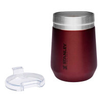 Stanley Go Everyday Tumbler, Trinkbecher mit Deckel, 290 ml, wine