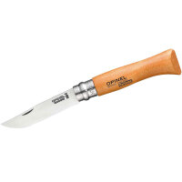 Opinel No 8 Taschenmesser mit XC90 Carbonstahlklinge und...