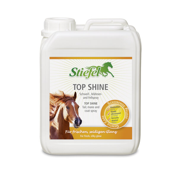 Stiefel Top Shine, Schweif-, Mähnen- und Fellspray für seidigen Glanz, 2,5 l