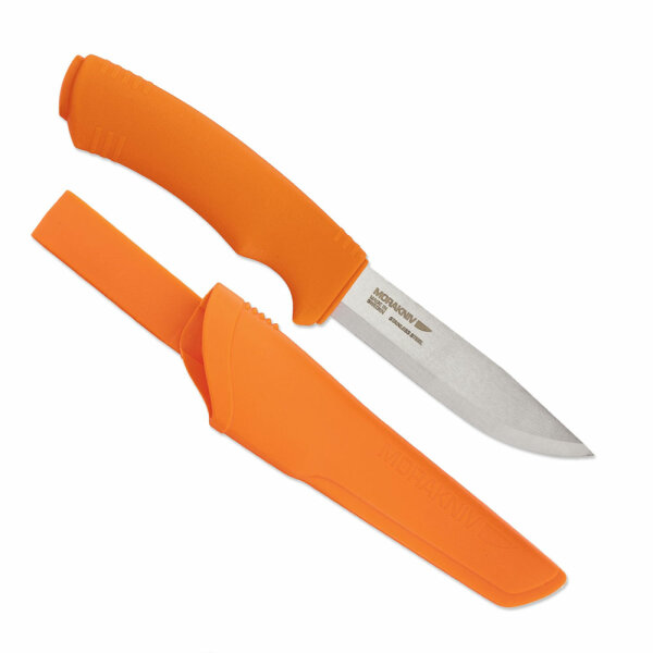 Morakniv Bushcraft Orange Outdoor Gürtelmesser mit rostfreier Klinge, M-12492