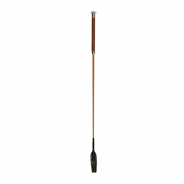 Kerbl Springgerte cognac, 65 cm mit Kunstledergriff, mit Klatsche